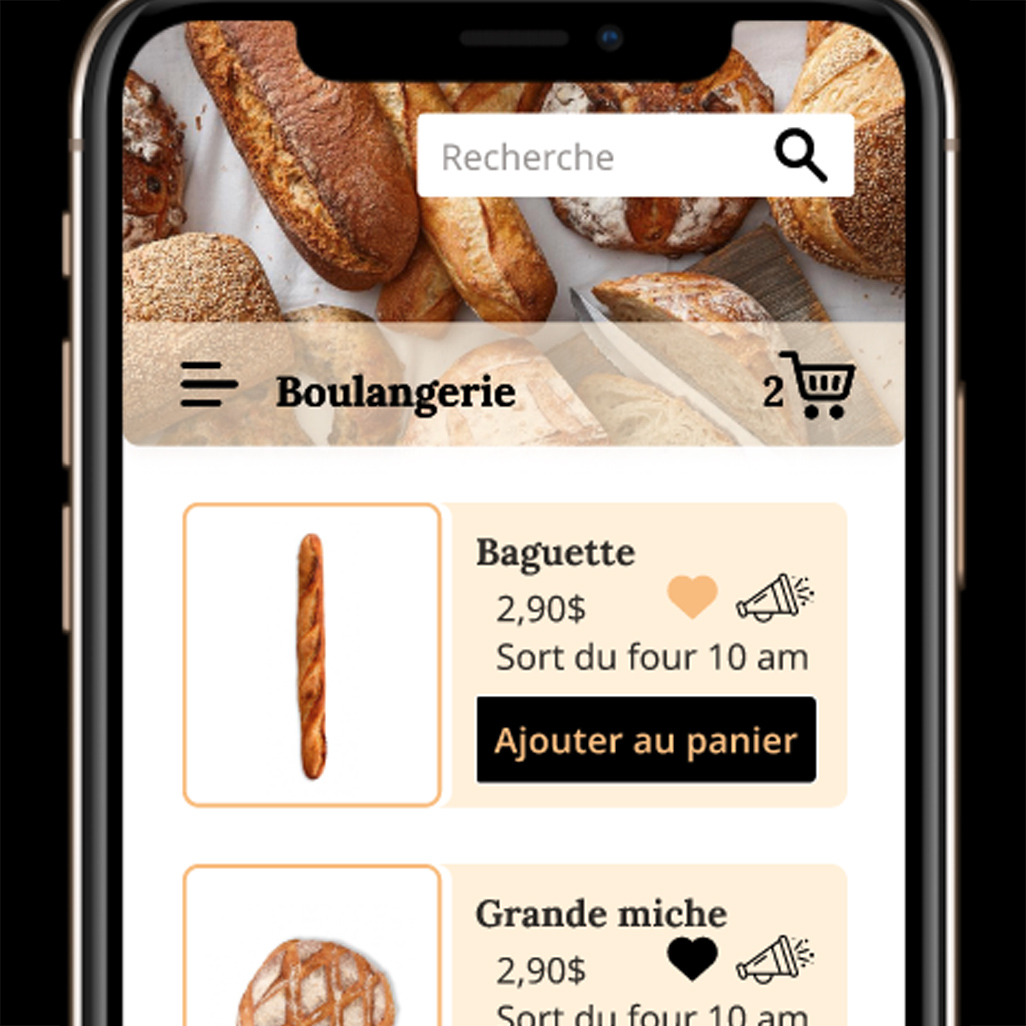 Première Moisson application