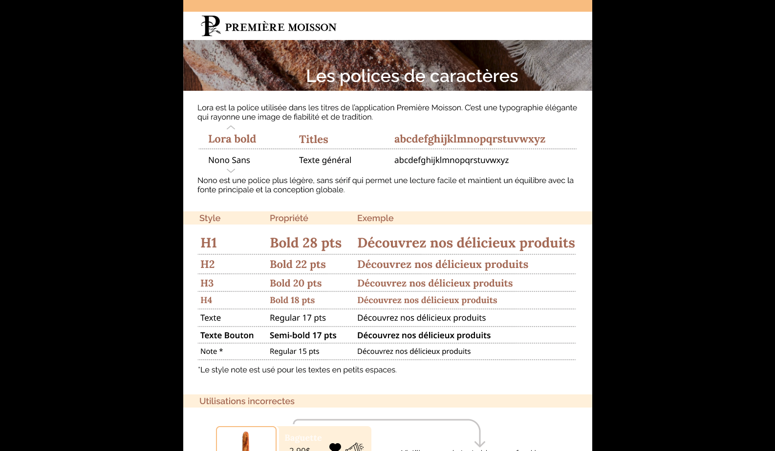 Design system - polices